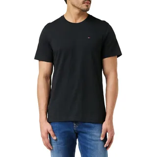 Tommy Jeans T-Shirt in Melange-Optik, Black), XL