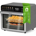 TurboTronic Multi-Smart-Ofen - 16in1 Heißluftofen & Heißluftfritteuse 2200W Power 34L bis 1kg Pommes Backofen mit Dörrfunktion 40-350°C Grill Airf