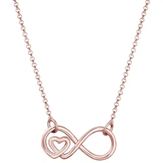 Elli Naszyjnik Infinity Unendlichkeit Herz Liebe 925er Silber 45 cm Damen
