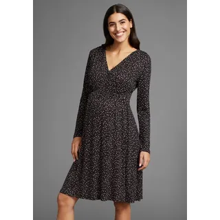 neun 9 monate Umstandskleid in schwarz-gepunktet | Gr.: 36