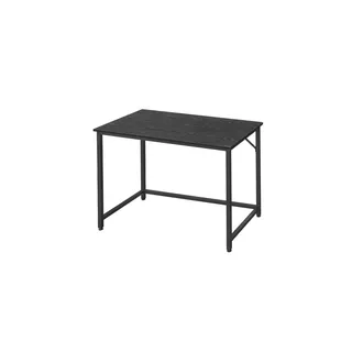 VASAGLE Schreibtisch schwarz rechteckig, 4-Fuß-Gestell schwarz 100,0 x 50,0 cm