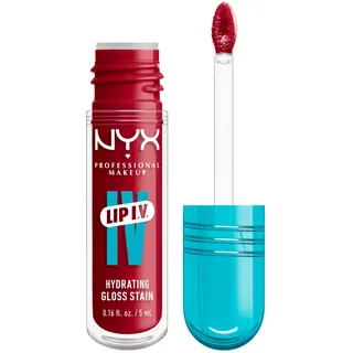 NYX Professional Makeup NYX Professional Makeup Gloss Serum Lip IV, Red-y. Set. Wet!, feuchtigkeitsspendender Lipgloss für glänzende Lippen im Wet-Look, 5 ml