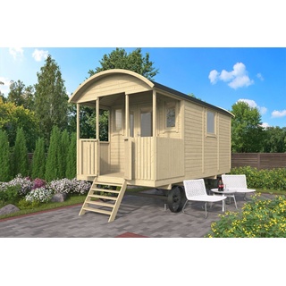 Zirkuswagen Paddy kompl. mit Radsatz, Tiny House, Gartenhaus