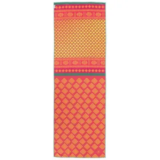 Bodhi Grip2 Yoga Towel Art Collection, Safari Sari, rot-gelb 1 St