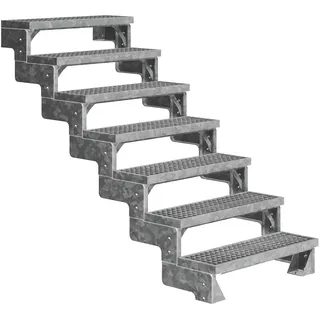 DOLLE Außentreppe Gardentop 126-154 cm Holz/Stahl/WPC