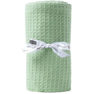 Homescapes Babydecke Grün, Uni, Rechteckig, 125x150 cm, Oeko-Tex®, Schlafen, Babybett-Ausstattung, Babydecken & Babykissen, Babydecken
