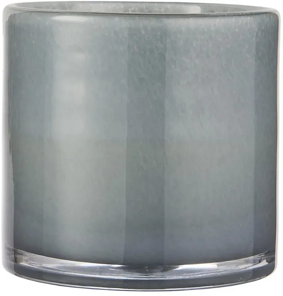 IB Laursen Topf Venecia durchgefärbtes Glas, Höhe 12, Ø 12 cm, blau