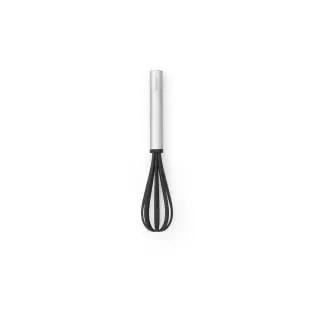 Brabantia Profile Schneebesen, klein, Nylon beschichtet 250903, Schwarz, Silber, Edelstahl