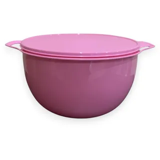 Tupperware Thatsa Mega Bowl Rührschüssel 42 Tassen 10L rosa mit passendem Deckel