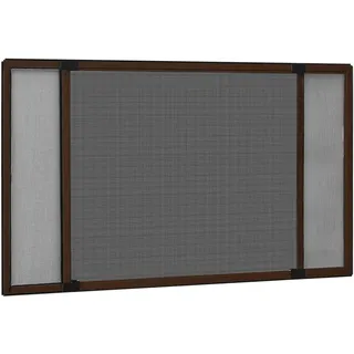 vidaXL Ausziehbarer Insektenschutz für Fenster 143 x 50 cm Braun