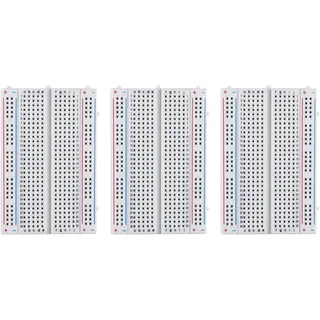 ELEGOO 3X 400 Pin Breadboard Brotschneidebrett Elektronik Steckbrett Experimentierboard 4 Stromschienen für Arduino Jumper Kabel