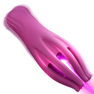 ZWFUN Penis Vibrator mit 10 Vibrationsmodi Elektrischer Masturbator Penistrainer Massagegerät Eichelstimulator Penistrainer Sextoysets für Men Sex Spielzeug für die Männer Paare(Lila)