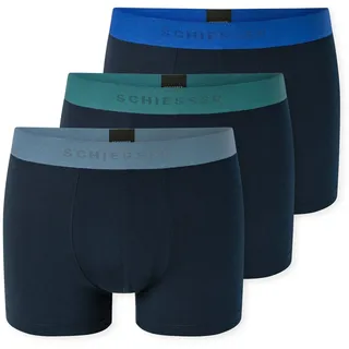 SCHIESSER Boxershort 3PACK Shorts Blau / Grün / Grau XL 3er Pack