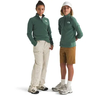 THE NORTH FACE NF0A8AZMHCH Teen Glacier 1/4 Zip PO Sweatshirt Unisex Duck Green Größe L