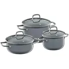 WMF Topfset  Fusiontec Essential , grau , Eisen,Edelstahl