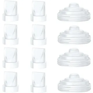 Entenschnabelventile und 4 Membranen, kompatibel mit Momcozy M5 tragbarer Milchpumpe, Milchpumpe, Ersatzzubehör für M5 Momcozy, M5 Pumpe, Ersatzzubehör