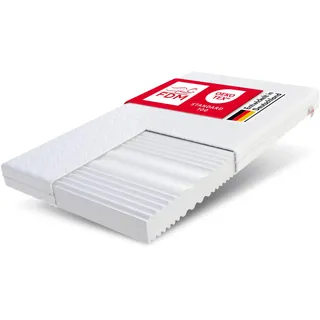 Fdm Matratze 160x200 cm Härtegrad H3 H4 Höhe 12 cm Kaltschaummatratze Doppelseitige Rollmatratze HR-Schaum 7 Komfortzonen mit Hypoallergenem Waschbarem Premium-Bezug Oeko-Tex Comfort Duo