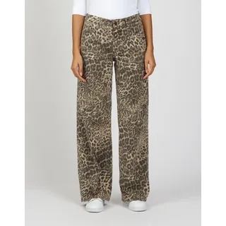 Gang 5-Pocket-Jeans »94CARLOTTA«, Wide Fit im angesagten Leo Muster GANG printed leo