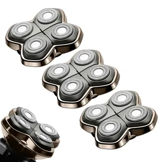 Pro 4 Rasierer-Ersatzköpfe für Pitbulls Gold Pro, Silver Pro, Platinum Pro, Butterfly Kiss PRO Kopfrasierer (3 Stück)