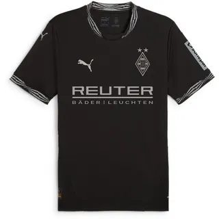 Puma Borussia Mönchengladbach Ausweichtrikot, 2024/25 mit Sponsor Herren 08 | PUMA black/PUMA aged silver 3XL