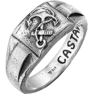 haze & glory Haze&Glory Ring Anker schwarz & Silber 64