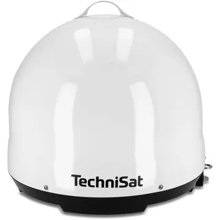 TechniSat SKYRIDER Dome ISI - Mobile Sat-Anlage für Camping/Wohnmobil (Automatische Satellitenschüssel, optimiert für Astra 19,2°, Single-LNB, Wetterschutzabdeckung, Anschluss mit nur einem Kabel)