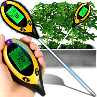 Retoo Feuchtigkeitsmessgerät Pflanzen, für Pflanzen, Bodentester pH Wert, Bodenmessgerät, PH-Feuchtigkeitsmesser, Wassermonitor Anzeige Sensor, Blumen, Gartenarbeit