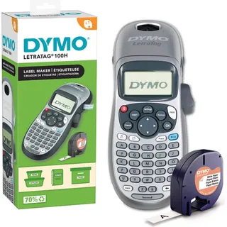 Dymo LetraTag LT-100H Beschriftungsgerät Silber