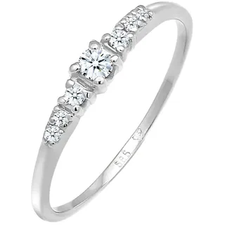 Elli DIAMONDS - Verlobungsring Diamanten (0.1 ) 585 Weißgold Ringe Damen (379.99 € / )