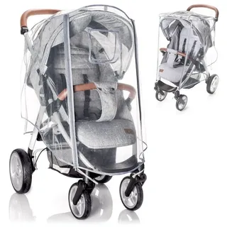 zamboo Universal Regenschutz Buggy mit vollständiger Frontöffnung - Regenverdeck Kinderwagen & Sportwagen