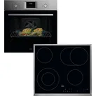 AEG Backofen-Set "HH24BSM", A+ (A+++-D), schwarz, Herdsets, Wasserdampfreinigung des Backofens, Grill, Keramikkochfeld mit Touch