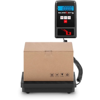 Steinberg Systems Paketwaage Plattformwaage Digitalwaage 100 kg / 10 g, 23 x 23 cm, LCD