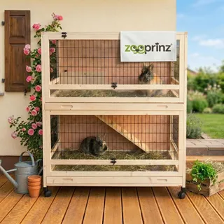 zooprinz Kleintierstall Knuffel 115 x 60 x 118 cm natur