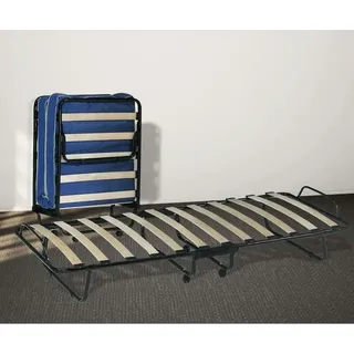 Klappbett mit Lattenrost und Matratze, Maße 190x80x30 cm