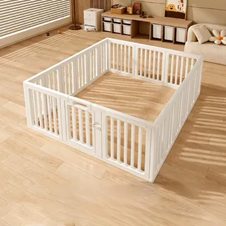 UBRAVOO Laufstall für Babys und Kleinkinder, Sicherheitsgitter für Baby-Zaun, Baby-Laufställe für drinnen und draußen (150 x180 x 60 cm)