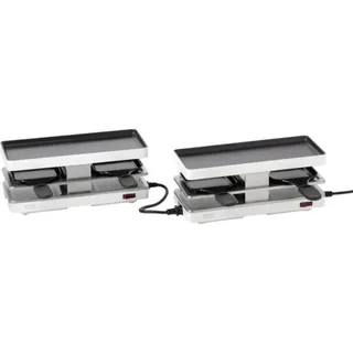Stöckli Twinboard Set, Racletteofen, Weiss, Schwarz