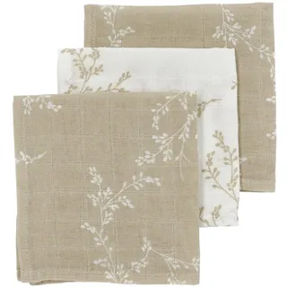 Meyco Spucktücher 3-pack Branches Sand