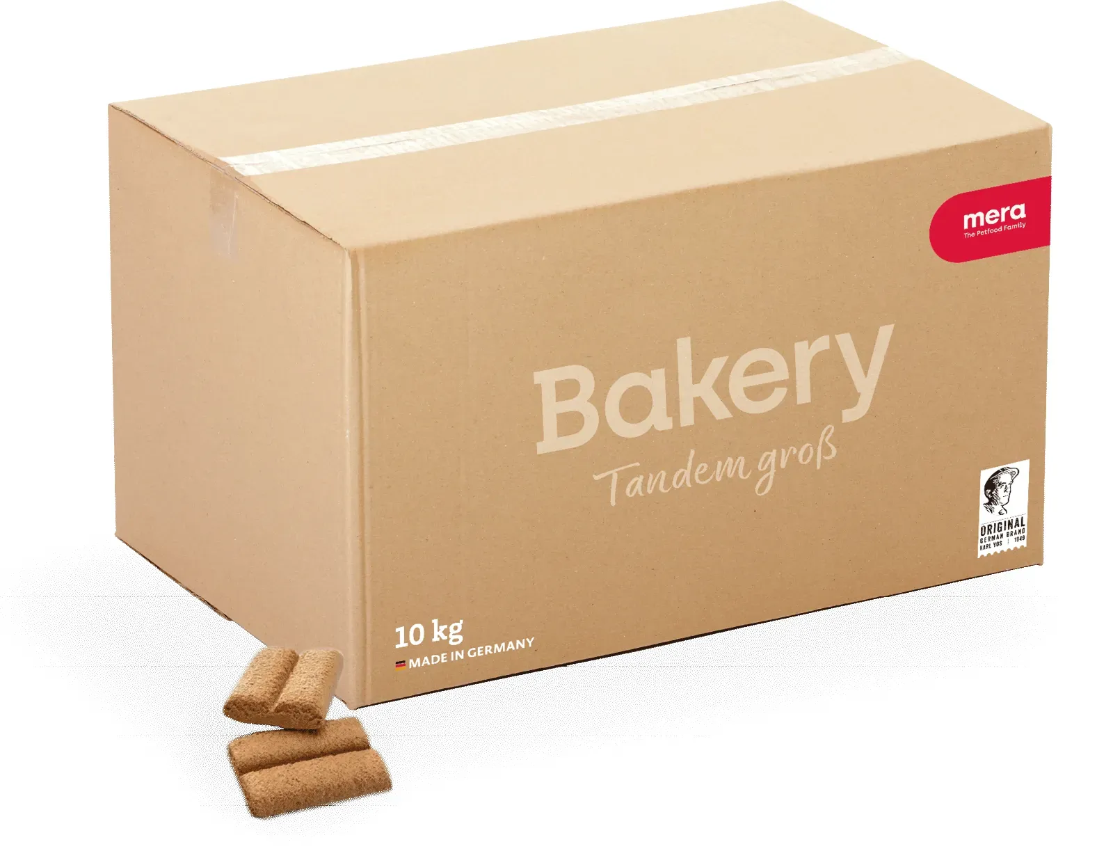 mera Bakery Tandem Leckerlie für Hunde in Groß | Die schmackhafte Belohnung | Hundesnacks | Lecker und gesund belohnen, trainieren und verwöhnen 10kg