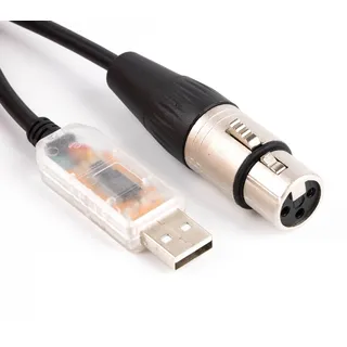 FTDI USB Rs485 XLR Dmx512 Bühnenbeleuchtung Ausrüstung Controller Kabel DIY für SGM Dmxking Dmxcontrol Freestyler Download (Länge: 1,8 m)