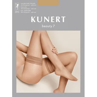 Kunert Damen Halterlose Strümpfe Beauty 7 rutschfest 7 DEN tan 1003 41-42