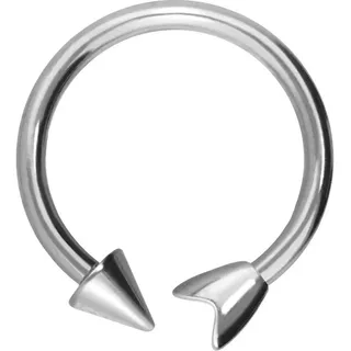 PIERCINGLINE Titan Hufeisenring mit Innengewinde PFEIL