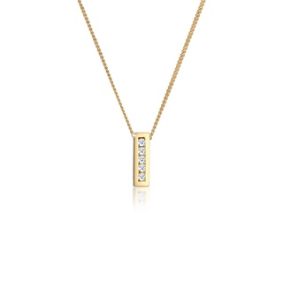 Elli DIAMONDS Klassisch Elegant Diamant (0.075 ct.) 585 Gelbgold Ketten Damen