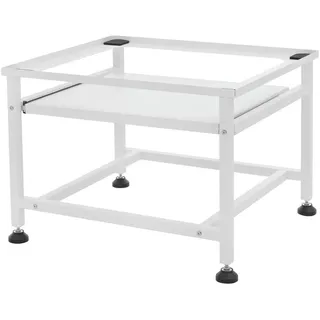ML-Design Waschmaschinen-Untergestell mit Ablage, Weiß, 62,5x53,5x45 cm