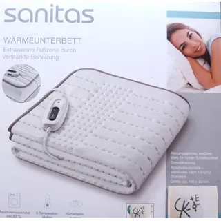 Sanitas Wärmeunterbett SWB 55 Heizdecke extrawarme Fußzone 150x80cm 6 Stufen NEU
