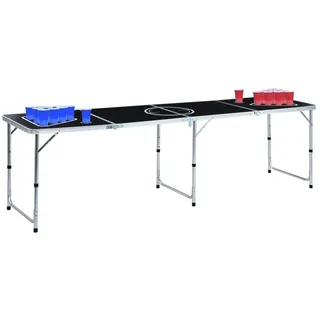 vidaXL Bier-Pong-Tisch mit Tassen und Bällen Klappbar 240 cm