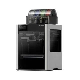 BambuLab H2D Combo 3D Drucker inkl. Materialsystem, Dual-Düsen-System (Dual Extruder), 12,7 cm Farb-Touchscreen, App-Anbindung, Flammensensor, Mit