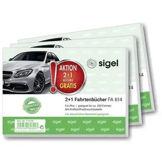 Sigel T1179 DIN A6 quer Fahrtenbuch Anzahl der Blätter: 40 3St.