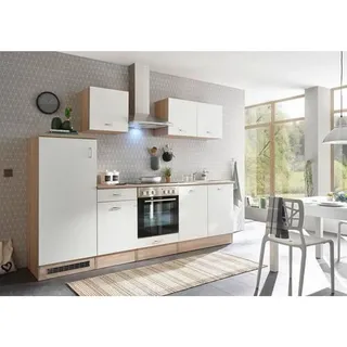 BASIC by Balculina Küchenzeile Andy 270 cm E-Geräte weiß matt