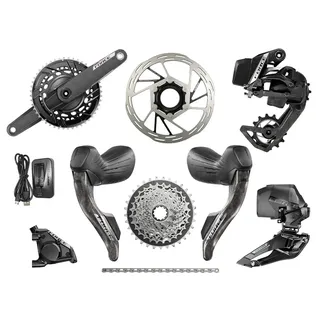 SRAM Force AXS HRD E1 Rennrad Gruppe 2x12 | AXS Powermeter Kurbel | 50