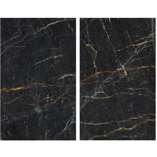 Wenko Herdabdeckplatten-Set 30x52 cm schwarz